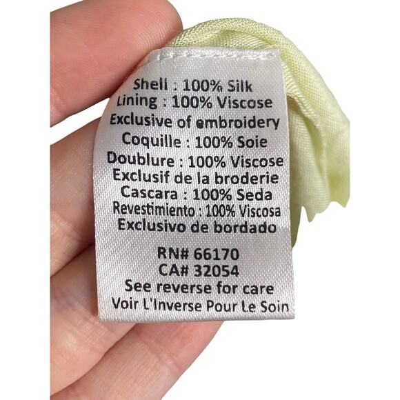 Anthro Hemant & Nandita Embroidered Canaria Maxi Boho Silk Floral Sleeveless XS - Picture 8 of 13